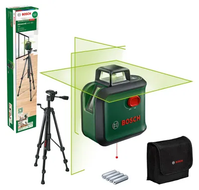 Obrázok produktu pre Bosch 0 603 663 B07, 24 m, 0,4 mm/m, 4°, 4 s, Horizontálny / vertikálny, Zelená