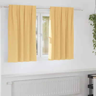 Obrázok produktu pre Záclony na zatemnenie s krúžkami 2 pcs Béžová 140 x 140 cm