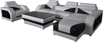 Productafbeelding van Leren hoekbank, bankstellen, sofa's, fauteuils, gestoffeerde woonkamer, hoekbank