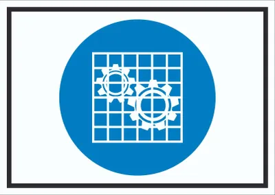 Produktbild von Absperrung prüfen Symbol Schild A5 (148x210mm)