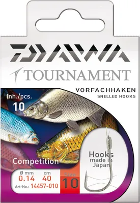 Produktbild von Daiwa Tournament Matchhaken Gr.12 Gebundene Vorfachhaken
