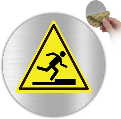 Imagen del producto de Letrero de advertencia, aluminio, diámetro 10 cm, grosor 0,8 mm, para la seguridad