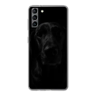 Produktbild von MuchoWow® Handyhülle Schutzhülle Hülle für Samsung Galaxy S21 Plus Hund - Haustier - Schwarz Silikon Softcase Handy Hülle - Handy-Tasche