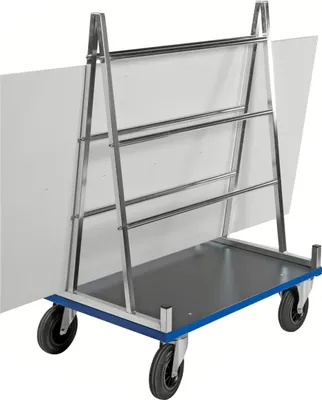 Produktbild von Kongamek Plattenwagen verzinkt 1000x700x1380mm mit Gummibereifung ohne Bremse
