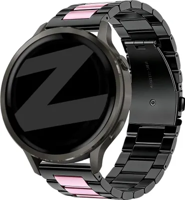 Produktbild von Bandz Stahlarmband „Classic“, passend für Garmin Vivoactive 4s / Vivomove 3s / Venu 4 (41 mm) / Venu 3s / Venu 2s / Forerunner 265s – Gold