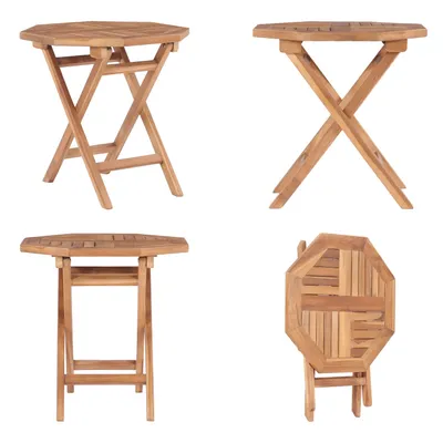 Immagine prodotto di vidaXL Tavolo da giardino pieghevole 45x45x45 cm in legno massiccio di teak - Tavolo da esterno - Tavoli da esterno - Tavolo da giardino - Tavoli da giardino