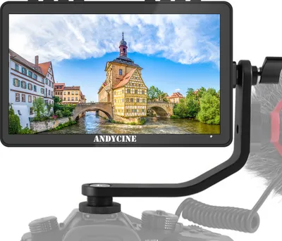 Obrázek produktu pro ANDYCINE A6 Max 6" monitor pro digitální zrcadlovky, dotykové ovládání režisérského videomonitoru, 3D Lut, jas 450 nitů, vstup/výstup 4K HDMI, napájecí výstup DC 8 V, náhrada za digitální zrcadlovku Sony Canon Nikon