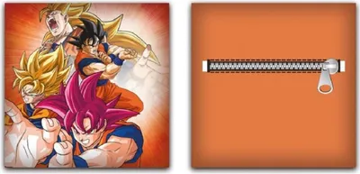 Produktbild von Dragon Ball Z Plüschkissen mit Tasche - Alle Charaktere - 35x35 cm