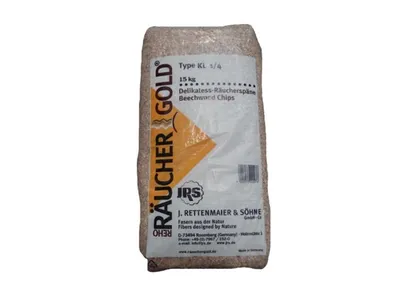 Produktbild von 15 kg Räucherchips Rettenmaier Räuchergold Buche KL 2-16 6-12 mm 6-12 mm KL 2-16, Körnung:2.5-3.5 mm KL 1-4