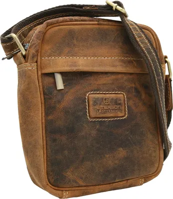 Obrázek produktu pro Peterson Pánská crossbody taška Mataika tmavě hnědá One size