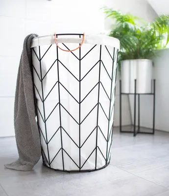 Produktbild von Aufbewahrungskorb aus Metall 40L Wäschekorb Wäschetonne Wäschesortierer Korb