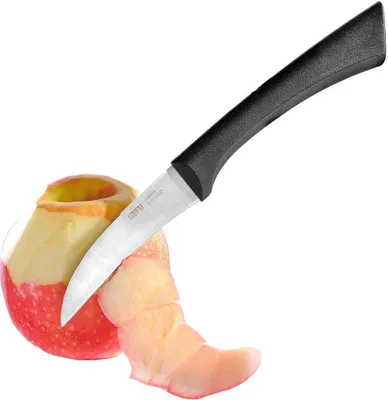 Zdjęcie produktu dla GEFU 138-00 Nóż do obierania 8 cm, czarny/srebrny