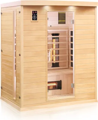 Produktbild von Dewello Infrarotkabine Infrarotsauna PIERSON 160cm x 105cm inkl. Vollspektrumstrahler, Bodenstrahler