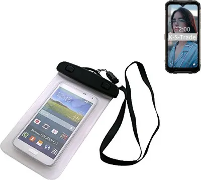 Produktbild von K-S-Trade Schutz Hülle Kompatibel mit Doogee S96 Pro Beach Bag wasserdichte Schutz Hülle 16cm x 10cm Schutzhülle Staub Sand Flachwasser Beachbag