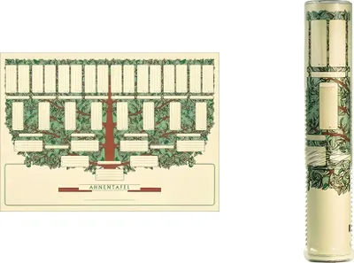 Produktbild von RNK Ahnentafel Schmuck Kleiner Baum für 5 Generationen DIN A3