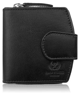 Produktbild von Damen Leder Portemonnaie klein schwarz RFID Paolo Peruzii AL-24-BL