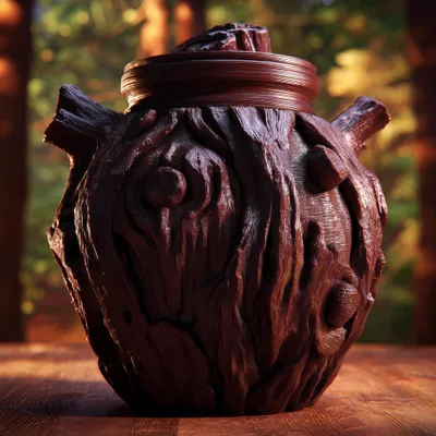 Goblincore-Wald-Gedenkurne mit Deckel – Decords Gedenkurne, Produktansicht 1