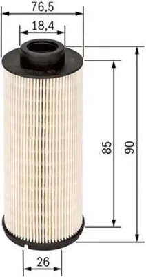 Produktbild von Bosch Kraftstofffilter  1 457 431 704