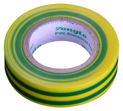 Image de ruban isolant 15 mm x 10 m jaune/vert