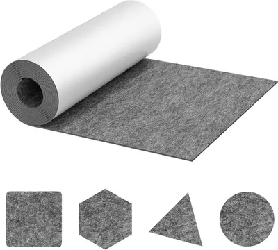 Immagine prodotto di TolleTour Scivoli in feltro autoadesivi 50x150cm Protezione del pavimento in feltro autoadesivo per mobili Scivoli per mobili Grigio