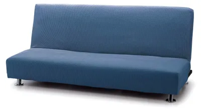 Produktbild von Elastischer Sofabezug für Schlafsofa mit Click Clack für 3-Sitzer | Himmelblau | Universeller Sofabezug aus Jacquard-Stoff