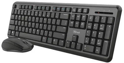 Produktbild von 23945 TRUST Ody Tastatur+Maus QWERTZ DE
