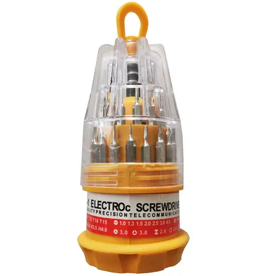 Immagine prodotto di Set di utensili da 31 pezzi adatto alla maggior parte degli smartphone, telefoni cellulari, tablet, batterie per utensili e simili.