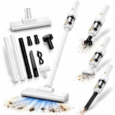 Produktbild von 6000pa Kabelloser Staubsauger mit HEPA-Filter,4-in-1-Handstaubsauger,Abnehmbarer Handheld, Fugendüse,Staubbürste, Ultra-leiser,Staubsauger für Zuhause