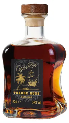 Produktbild von CigarRon Traube-Nuss, Rumlikör, 35% Vol. 0,5 l