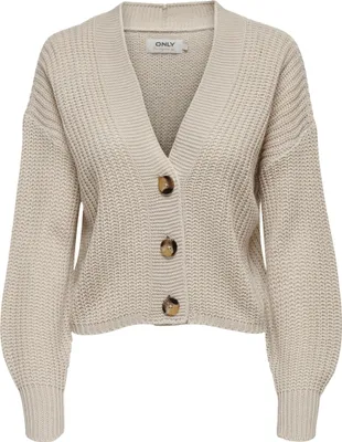 Produktbild von ONLY Kurze Strickjacke Langarm V-Ausschnitt Knitted Cardigan ONLCAROL Größe: M