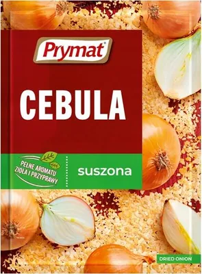 Zdjęcie produktu dla Przyprawa Cebula Suszona Prymat - Mielona Cebulka do Zup Drobiu Sosów 15g