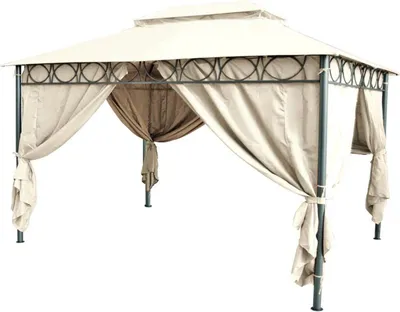 Produktbild von Premium Gartenpavillon Cape Town 3x4x3m Natur Aluminium Festzelt