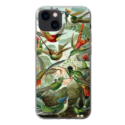 Produktbild von MuchoWow® Handyhülle Schutzhülle Hülle für iPhone 13 mini Trochilidae - Alte Meister - Kunst Silikon Softcase Handy Hülle - Softcase