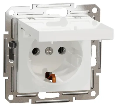 Obrázek produktu pro Schneider Electric ASFORA zásuvka 16 A s odklápěcím krytem, zapuštěná, bílá EPH3170121D