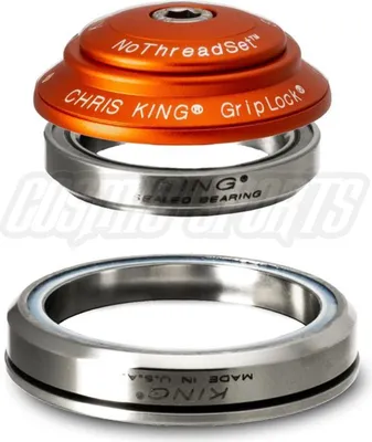 Produktbild von Chris King DropSet 2 Tapered Steuersatz, Edelstahl-Lager, 1 1/8"-1.5", GripLock, IS42/28.6
