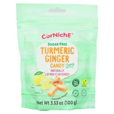 Produktbild von Corniche Kurkuma Ingwer Bonbons mit Zitronengeschmack100g