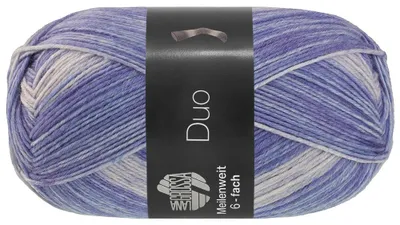 Produktbild von Lana Grossa - Meilenweit 6-fach 150g Duo 9724 blau hellblau