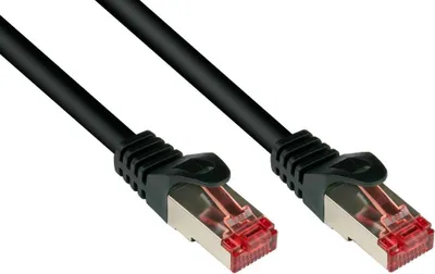 Obrázok produktu pre Alcasa RJ45-RJ45, m-m, 50m, 50 m, Cat6, S/FTP (S-STP), RJ-45, RJ-45, Čierna