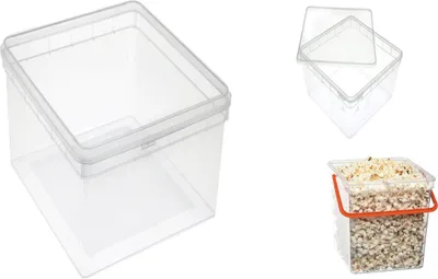 Produktbild von Kunststoffeimer lebensmittelecht mit Deckel 5L x 5 Stück