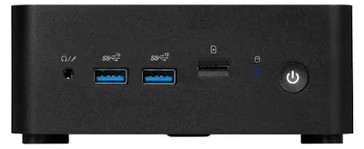 Zdjęcie produktu dla MSI Cubi NUC 13MQG-065BEU, 0.84L sized PC, Komputer mini typu barebone, Intel SoC, Przewodowa sieć LAN, Wi-Fi 6E (802.11ax), 120 W