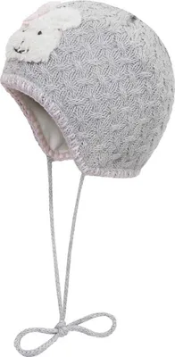 Immagine prodotto di Cappello da bambina, grigio con coniglietto Döll