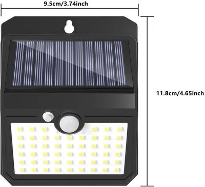 Obrázok produktu pre Solárne nabíjateľné nástenné a terasové reflektory, dekoratívne osvetlenie pre interiér a exteriér, do záhrad, garáží, na terasy a chodníky – model 7
