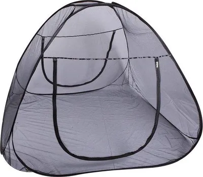 Obrázek produktu pro Síť proti hmyzu do stanu, 140 x 200 cm, antracitová, samorozkládací