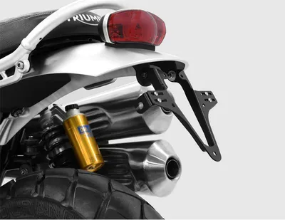 Produktbild von Hashiru Kennzeichenhalter für Triumph Scrambler 1200 2018-2022, Stahl, Neigungswinkel einstellbar