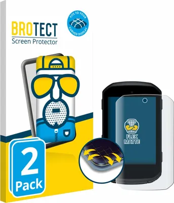 Produktbild von 2x BROTECT Fullscreen Schutzfolie für Garmin Edge 850 / 550 Displayschutz Folie Fullcover Matt Entspiegelungsfolie