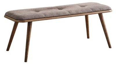 Image de Banquette Banc Meuble Coussin Banquette Salle à manger Assise Tissu Marron Design