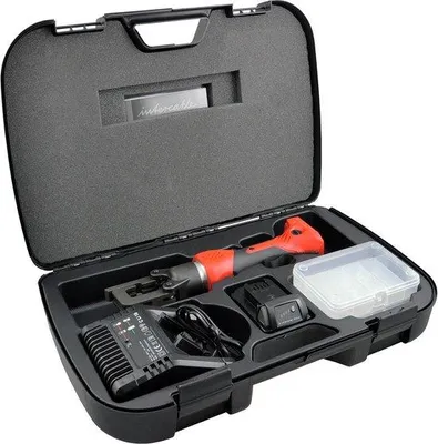 Image de Pince à sertir hydraulique rechargeable, 45 kN, 18 V, forme stable, pour câbles jusqu'à 150 mm² (STILO45)