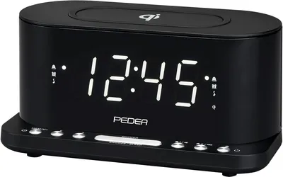 Obrázok produktu pre PEDEA 55005300, Hodiny, FM, 87,5 - 108 MHz, Automatické ladenie, LED, Čierna