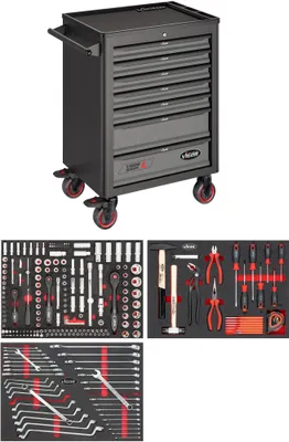 Produktbild von VIGOR Werkstattwagen Series L mit Sortiment V4219 248-teilig