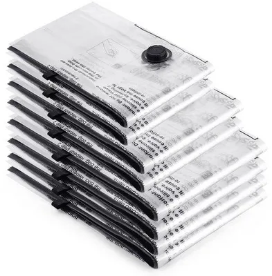 Zdjęcie produktu dla Zestaw woreczków próżniowych – oszczędność miejsca – 8 sztuk (4 duże, 2 średnie, 2 małe)